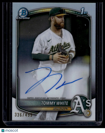 2025 Bowman Chrome Tommy White #CPA-TWH Prospect Autographs Refractor SN AU