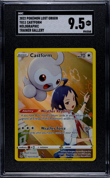 2022 Pokemon Lost Origin #TG11/TG30 Castform Trainer Gallery SGC 9.5