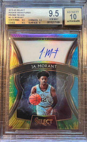 2019 Ja Morant Select  Rookie Signatures BGS 9.5 Gem Mint /25