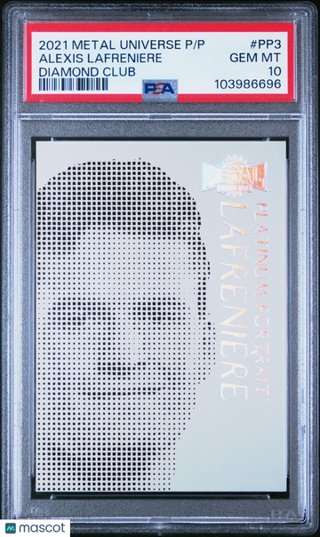 2023 2021 Upper Deck Metal Universe Platinum Portraits Alexis Lafreniere #PP3 PSA 10
