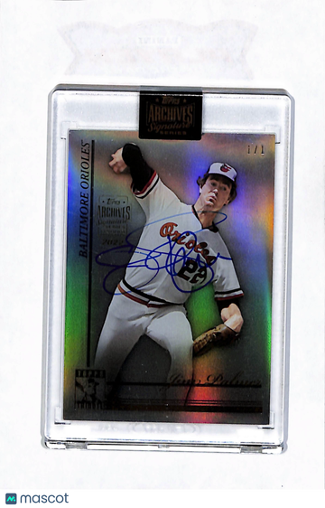2016 Topps Archives Signature Series Tribute Jim Palmer #29 Refractor