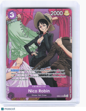 2024 One Piece—Nico Robin #EB02-036 Anime 25th Collection—Rare Foil (Alt Art)