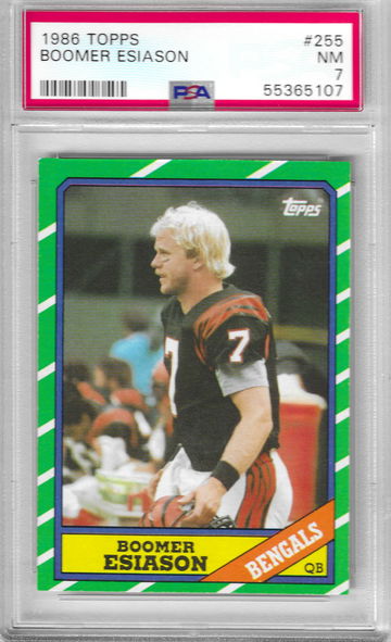1986 Topps Boomer Esiason PSA 7