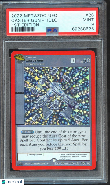 2022 Metazoo Ufo Caster Gun Holo 1st Edition PSA 9 #26