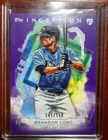 2019 Topps Inception Purple /150 Brandon Lowe #85 Rookie RC