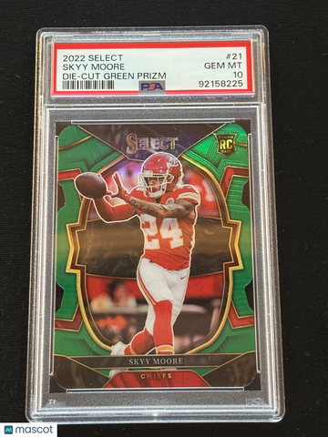 2022 Select Skyy Moore #21 Emerald Rookie PSA 10