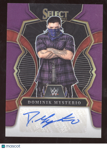 2023 Panini Select Signatures Dominik Mysterio #SG-DMY Purple /35