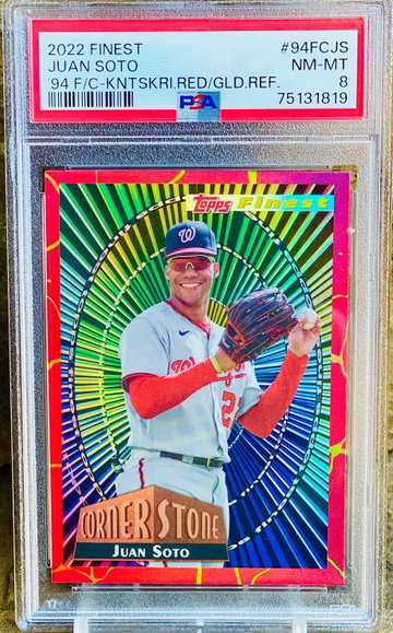 Juan Soto Red Gold Refractor 2022 Topps Finest PSA SSP