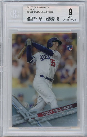 Cody Bellinger Topps Update Clear #/10