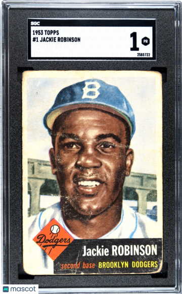 1953 Topps Jackie Robinson #1 SGC 1