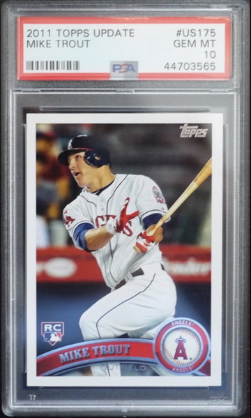 PSA 10 - 2011 TOPPS UPDATE MIKE TROUT RC #US175