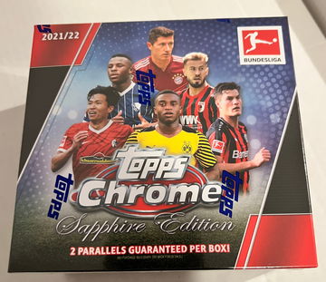 2021-22 Topps Chrome Bundesliga Sapphire Edition Factory Sealed