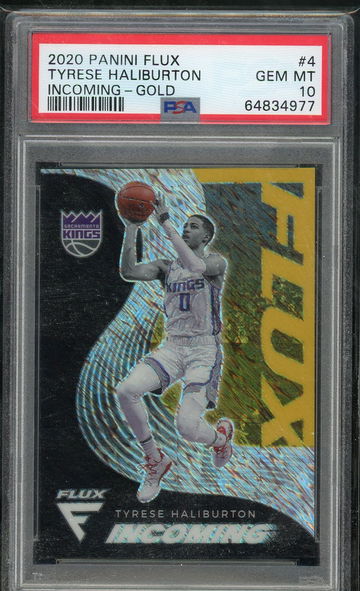 2020 Flux Tyrese Haliburton Incoming Gold /10 PSA 10 