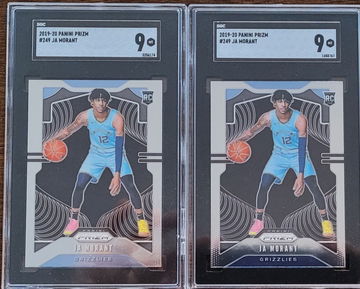 2019 Panini Prizm Ja Morant Rookie SGC 9 x2