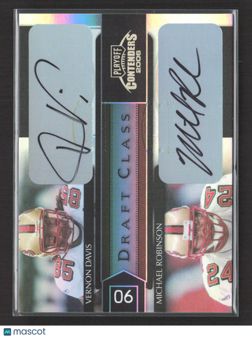 2006 Playoff Contenders Draft Class Michael Robinson Vernon Davis #DC-6 /10