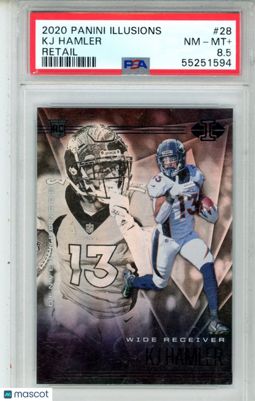2020 Panini Illusions KJ Hamler #28 Retail PSA 8.5