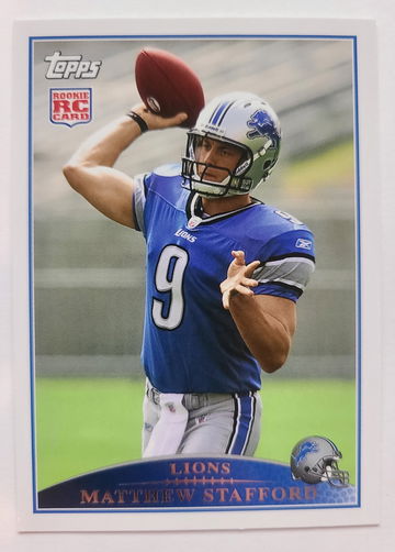 2009 Topps Football Matthew Stafford Rookie Card #430