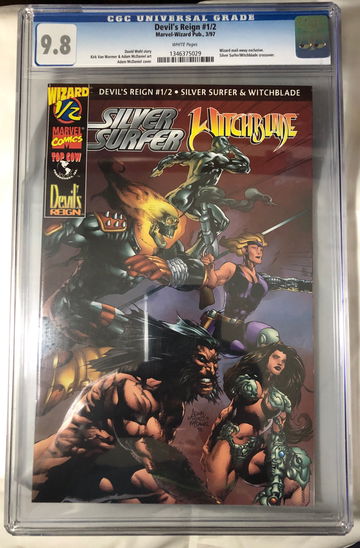 Devil’s Reign (Silver Surfer& Witchblade)#1/2  CGC 9.8 WhitePages