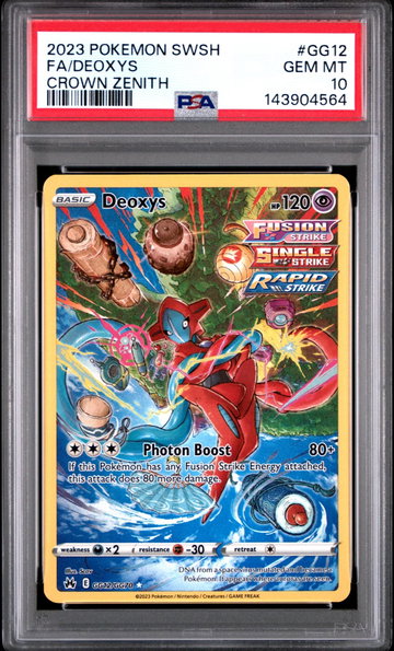 2023 Pokemon Sword and Shield Crown Zenith Galarian Gallery Deoxys #GG12 PSA 10