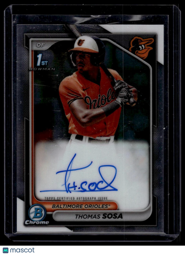 2024 Bowman Chrome Thomas Sosa #CPA-TS Prospect Autographs AU