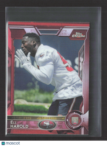 2015 Topps Chrome Eli Harold #158 Red Refractor RC
