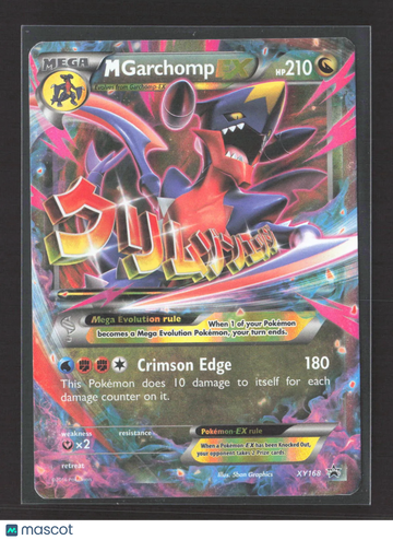 XY Black Star Promos M Garchomp EX - XY168 promo #XY168
