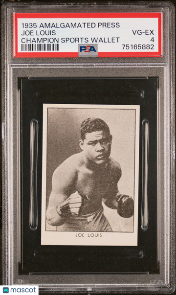 1935 Amalgamated Press The Champion Joe Louis None Higher! Pop 1. Rookie PSA 4