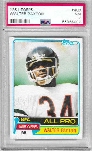 1981 Topps Walter Payton PSA 7