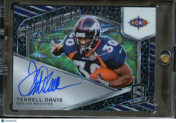 2024 Panini Spectra Prizm Champion Signatures Terrell Davis #CS-TDS