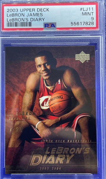 2003-04 LEBRON JAMES UPPER DECK LEBRON’S DIARY PSA 9 MINT ROOKIE RC LJ11 CAVS