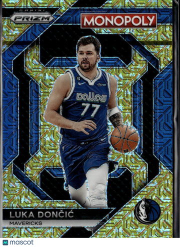 Luka Dončić 2024 Panini Prizm Monopoly Gold Wave /500 Dallas Mavericks