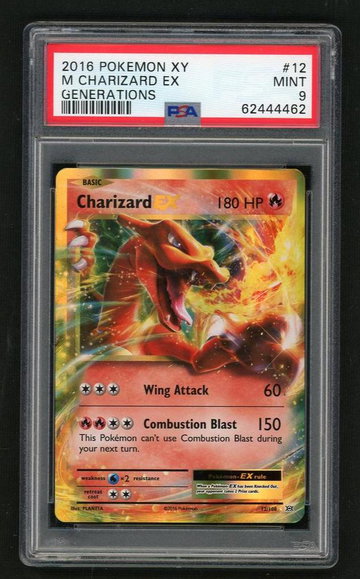 2016 Pokemon XY Generations M Charizard Ex #12 PSA 9