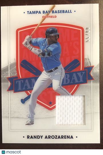 Randy Arozarena 2021 Chronicles America’s Pastime Swatch Blue SP #55/99 TB Rays