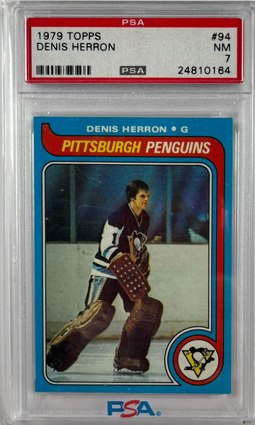 1979 Topps Denis Herron PSA 7 Near Mint