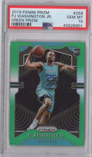 2019 Prizm Green PJ Washington Jr. PSA 10