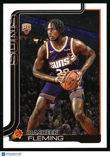 2025-26 Topps Rasheer Fleming #231 RC Phoenix Suns