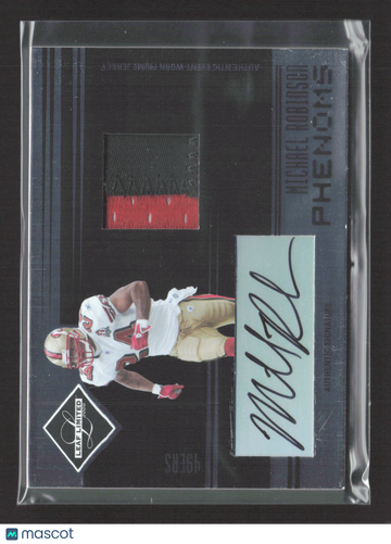 2006 Leaf Limited Phenoms Michael Robinson #280 Authentic Event-Worn Prime Jersey Authentic Signature