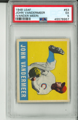 1948 Leaf #53 John Vandermeer PSA 5