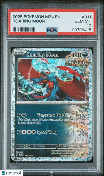 2025 Pokemon M24 EN-Mcdonald's Collection Roaring Moon PSA 10 #011