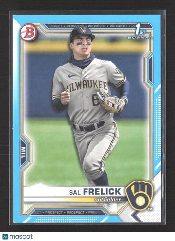 2021 Bowman Draft Sal Frelick #BD-172 Sky Blue 1st Bowman