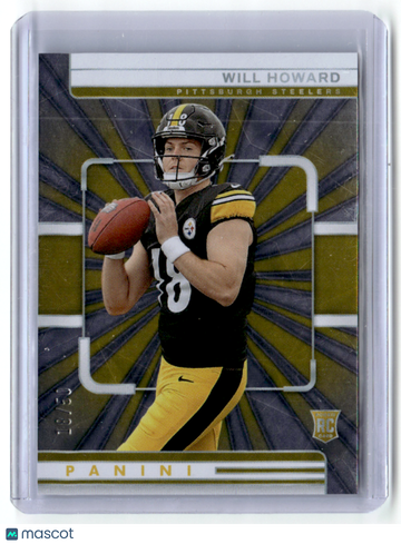 Will Howard 2025 Panini Diamond Plate Parallel/Variety Rookie 18/50 RC #46