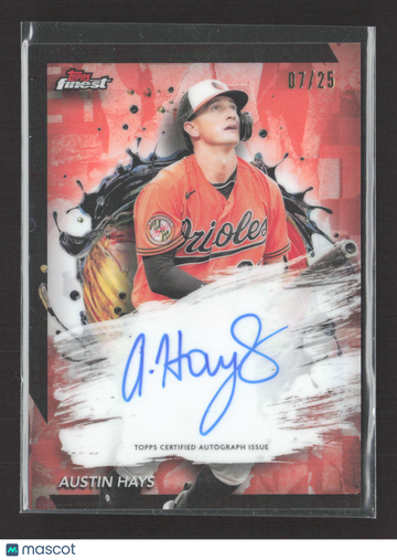 2024 Topps Finest Austin Hays #FA-AH Red /25