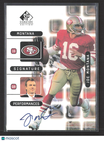1999 Upper Deck SP Signature Edition Joe Montana #J3A