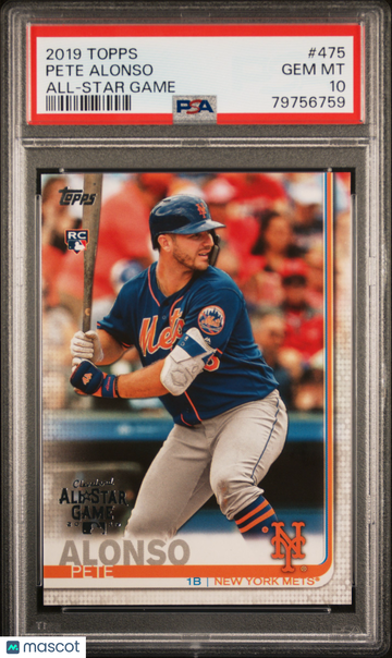2019 Topps Pete Alonso #475 All Star Game PSA 10