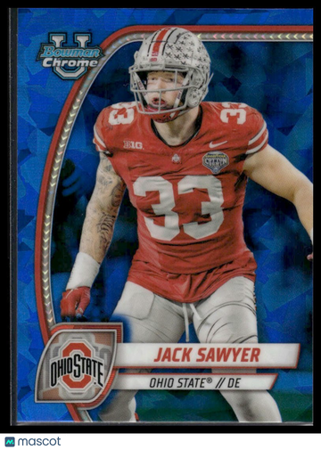 2024 Bowman University Chrome Sapphire Jack Sawyer #79