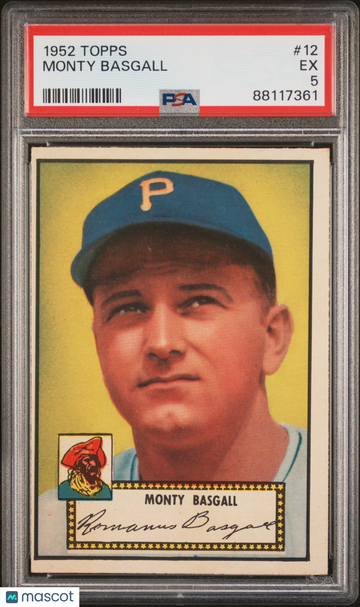 1952 Topps Monty Basgall #12 PSA 5