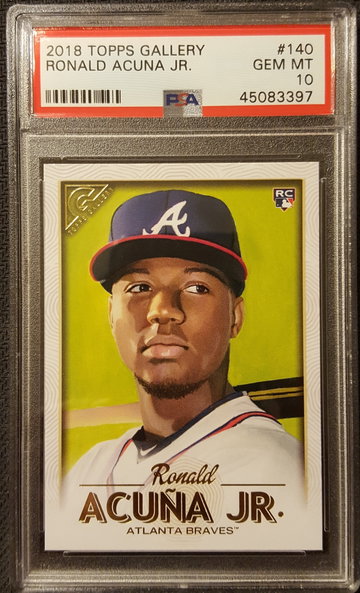 2018 Topps Gallery Ronald Acuna Jr Rookie PSA 10