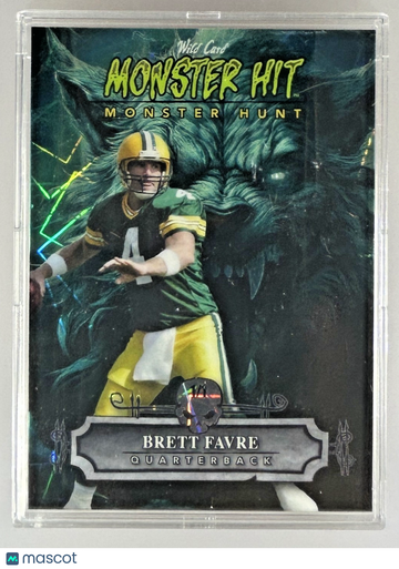 2024 Wild Card Brett Favre #MHZ-BF Blue Crystal Holo Foil One of One Parallel/Variety Insert