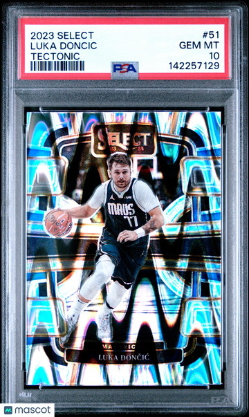 2023 Panini Select Luka Doncic #51 Tectonic PSA 10