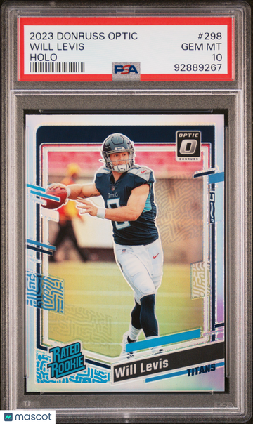 2023 Panini Donruss Optic Will Levis #298 Holo PSA 10